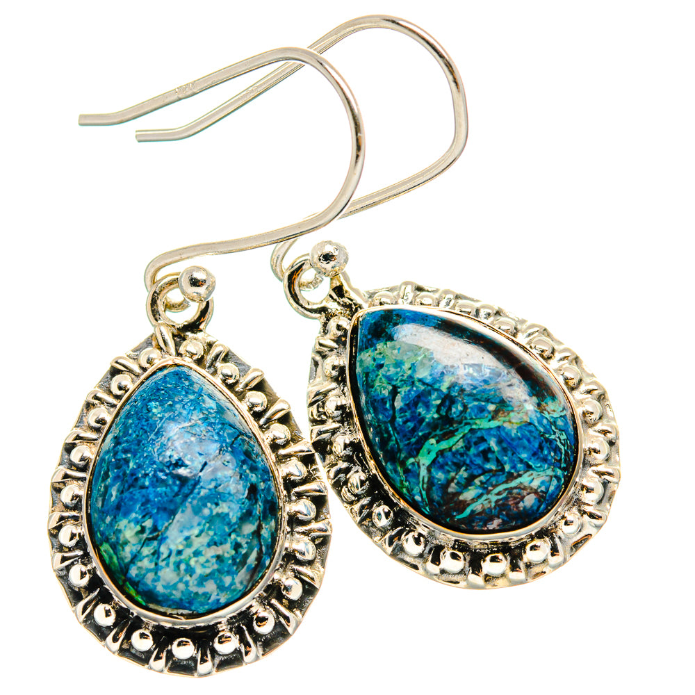 Shattuckite Earrings handcrafted by Anasilvercos - EARR425446 - Photo 2