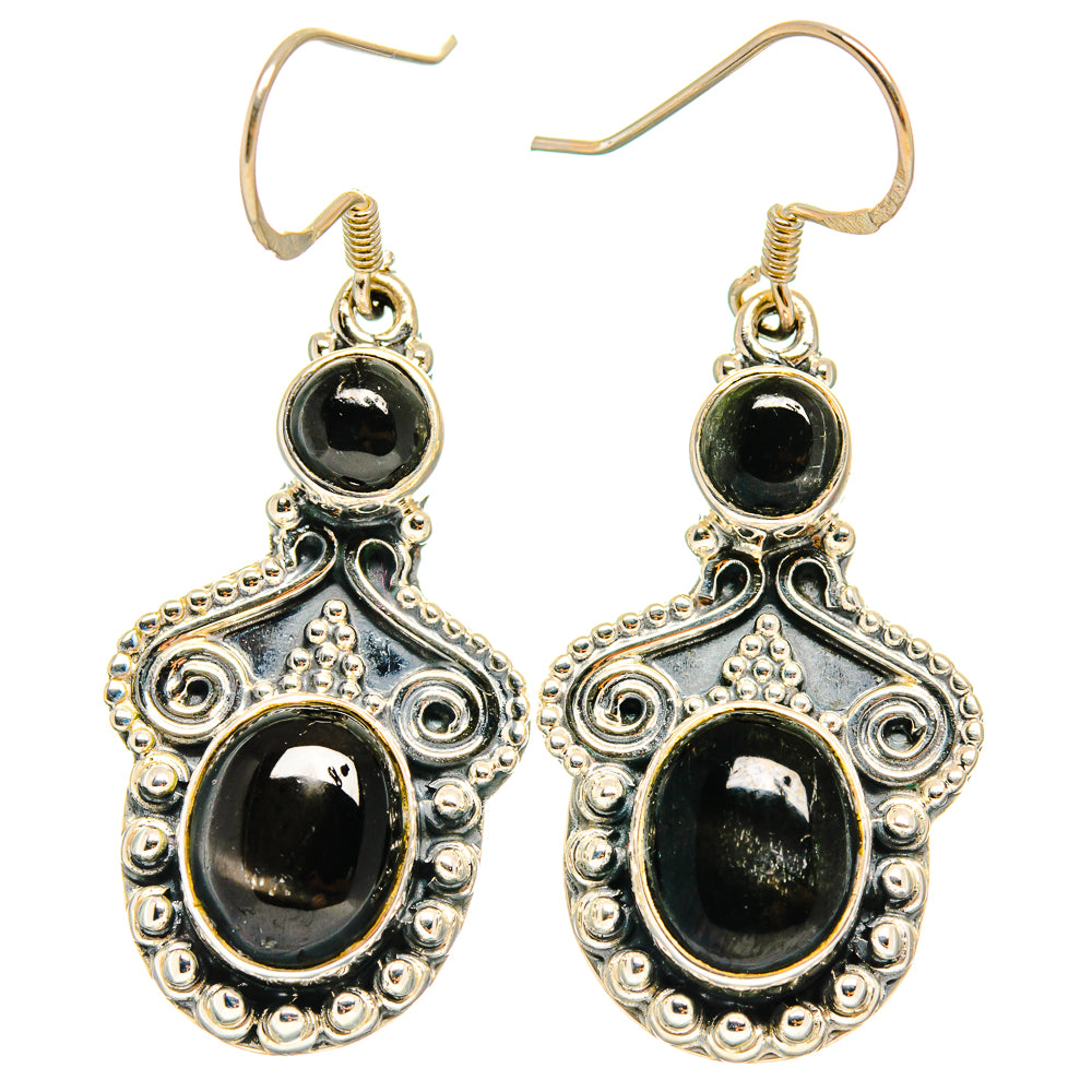 Star Diopside Earrings handcrafted by Anasilvercos - EARR425498 - Photo 2