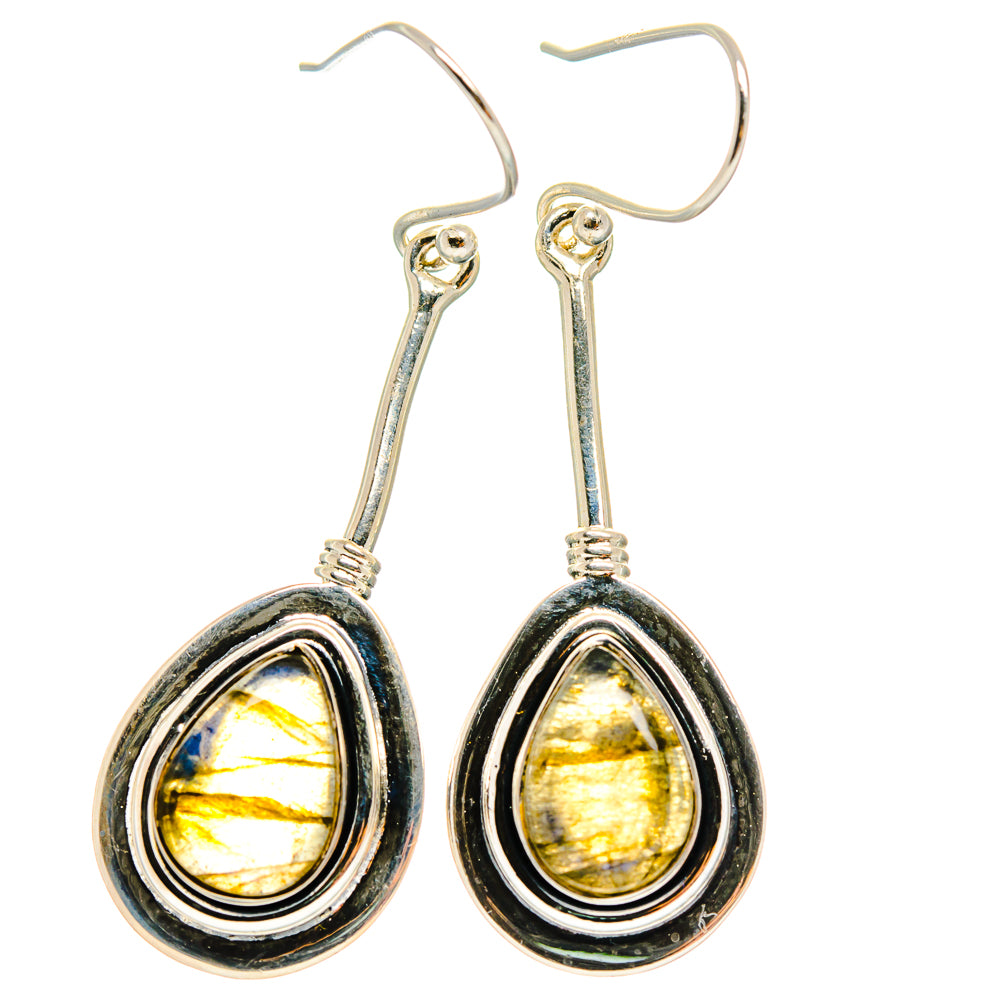 Labradorite Earrings handcrafted by Anasilvercos - EARR425501 - Photo 2