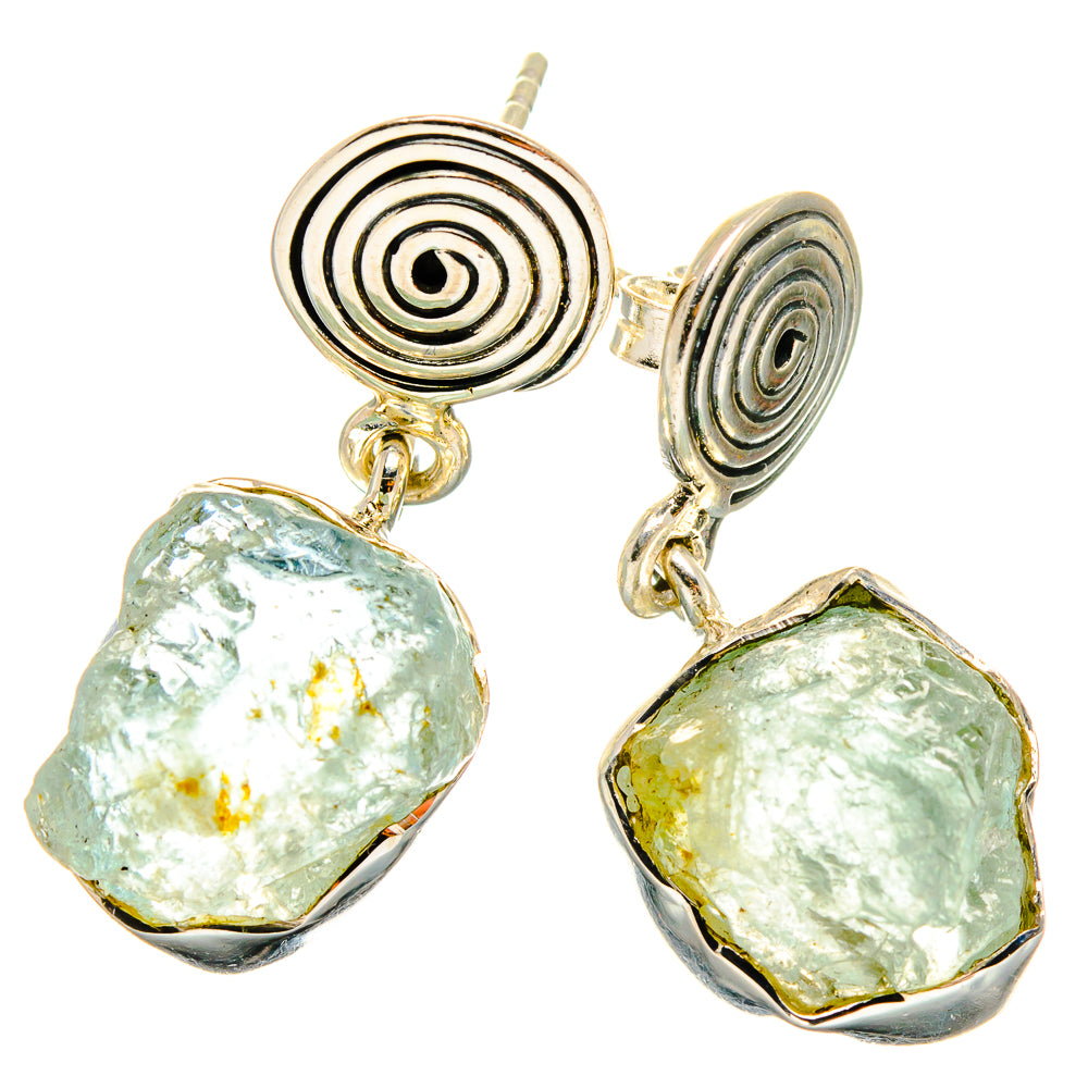 Aquamarine Earrings handcrafted by Anasilvercos - EARR425503 - Photo 2