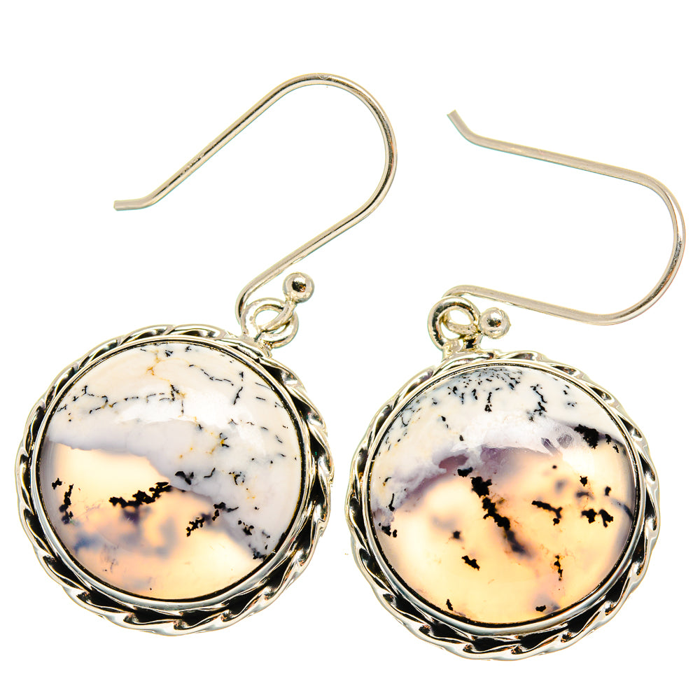 Dendritic Opal Earrings handcrafted by Anasilvercos - EARR425517 - Photo 2