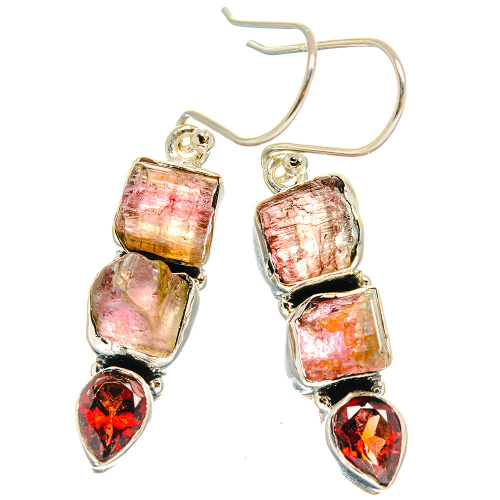 Pink Tourmaline Earrings handcrafted by Anasilvercos - EARR425519 - Photo 2