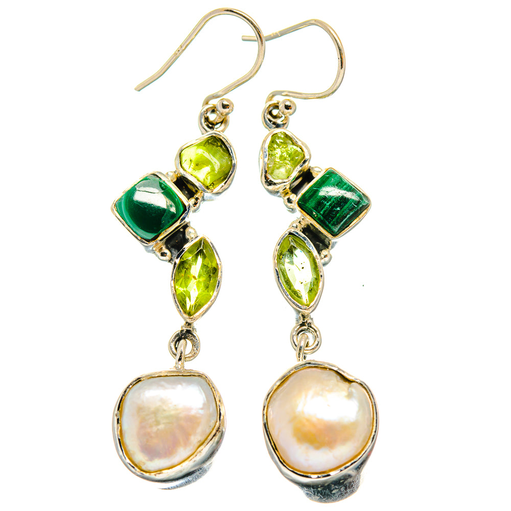 Mother Of Pearl Earrings handcrafted by Anasilvercos - EARR425530 - Photo 2