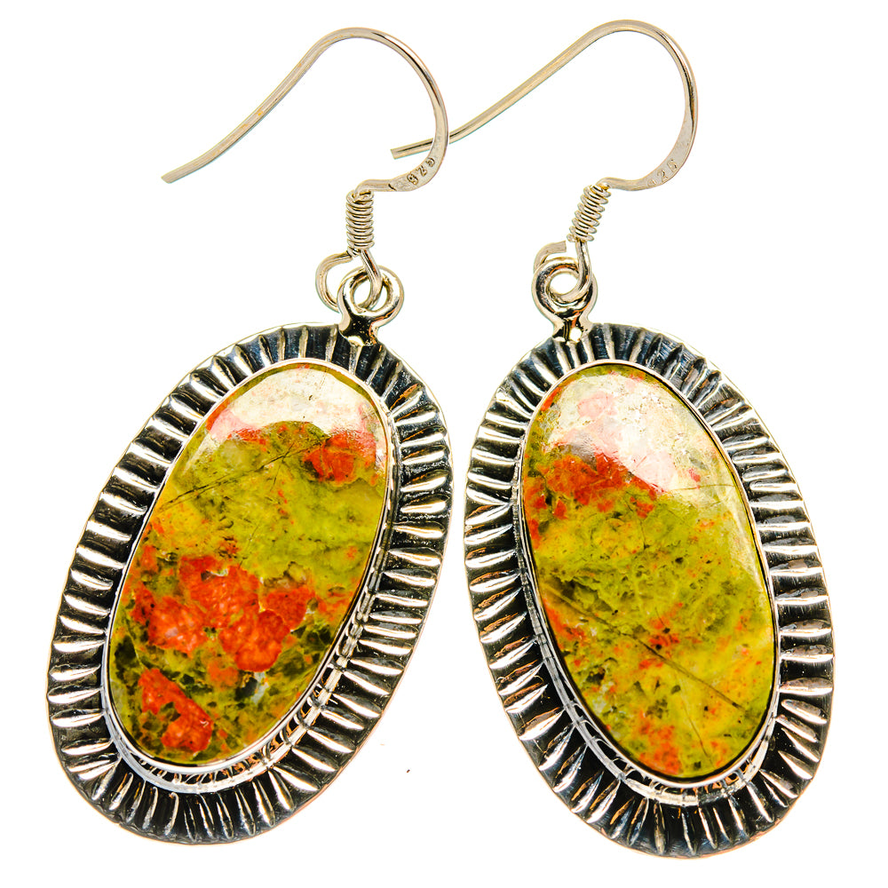 Unakite Earrings handcrafted by Anasilvercos - EARR425532 - Photo 2
