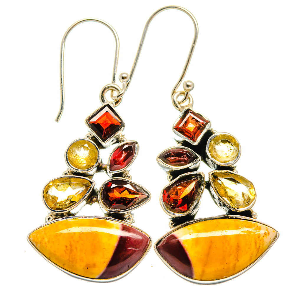 Mookaite Earrings handcrafted by Anasilvercos - EARR425537 - Photo 2