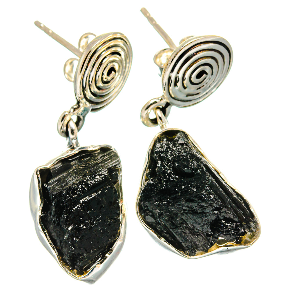 Tektite Earrings handcrafted by Anasilvercos - EARR425543 - Photo 2