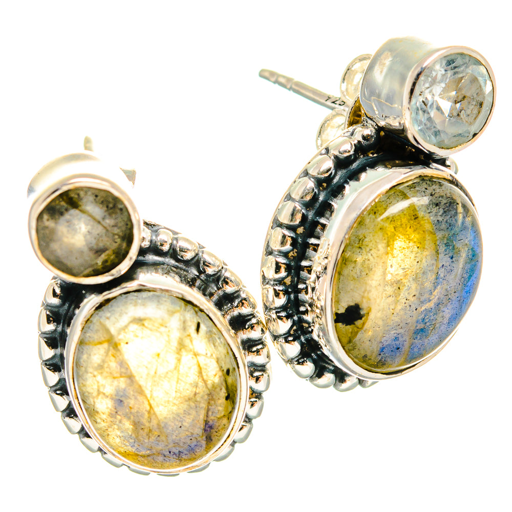 Labradorite Earrings handcrafted by Anasilvercos - EARR425544 - Photo 2