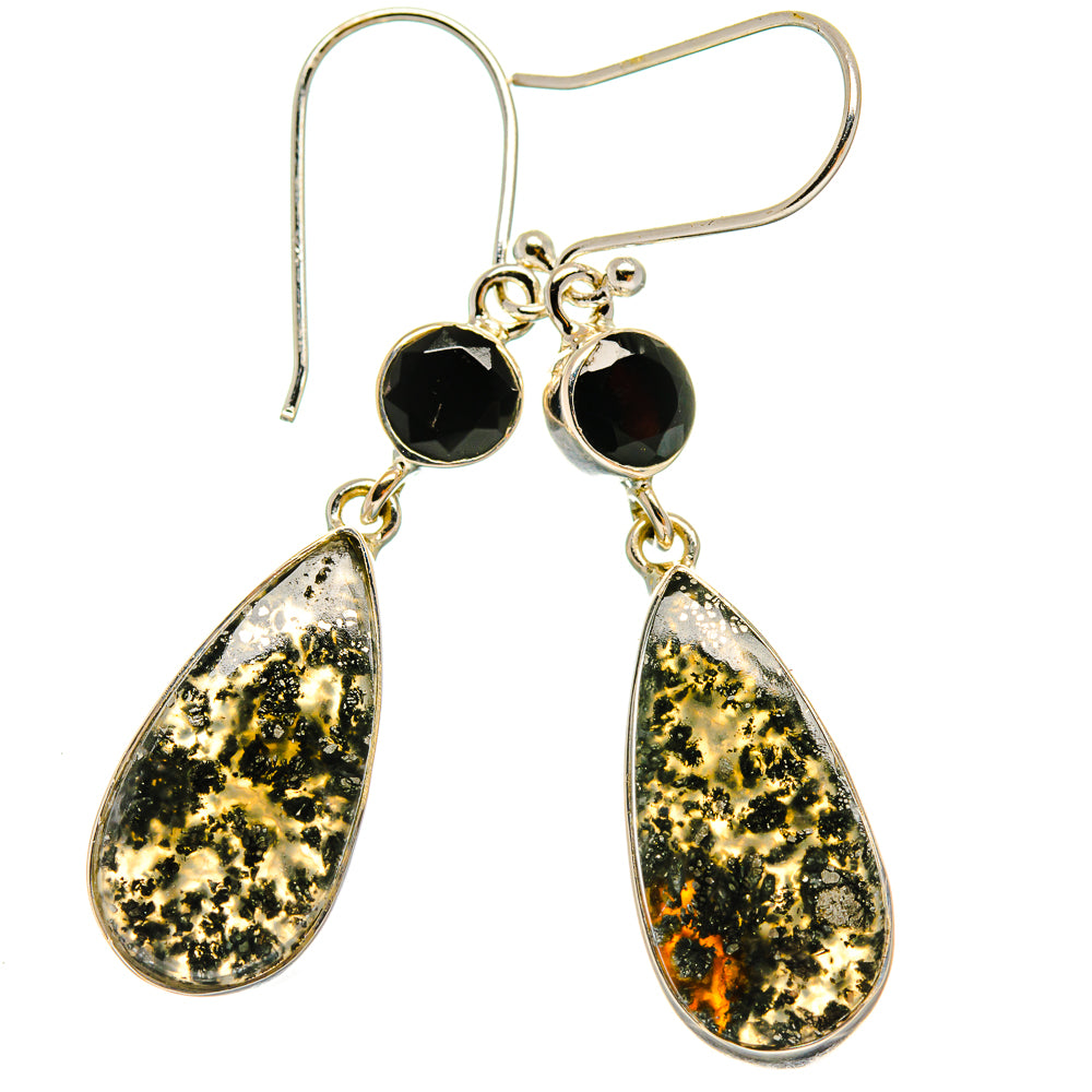Pyrite Agate Earrings handcrafted by Anasilvercos - EARR425547 - Photo 2