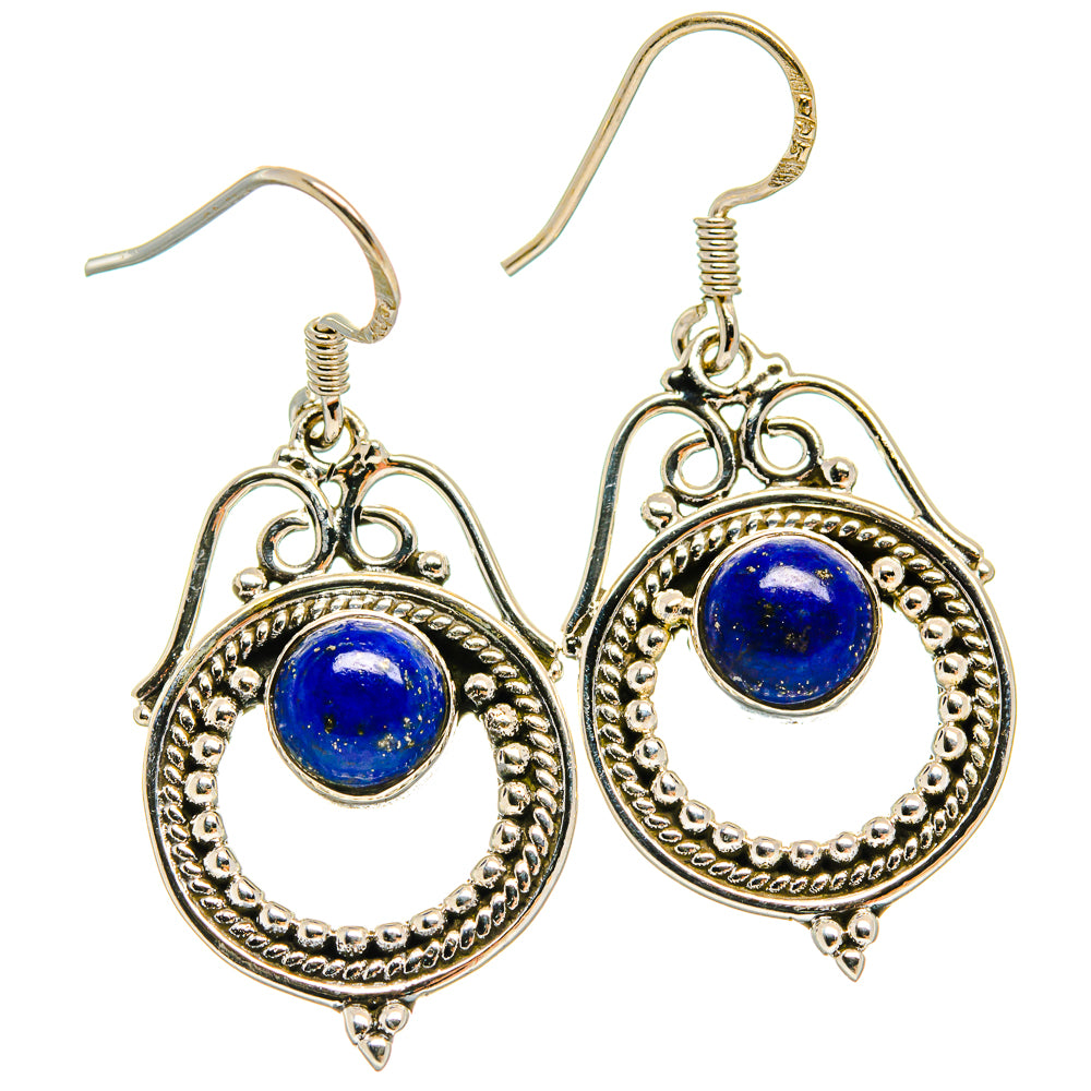 Lapis Lazuli Earrings handcrafted by Anasilvercos - EARR425550 - Photo 2
