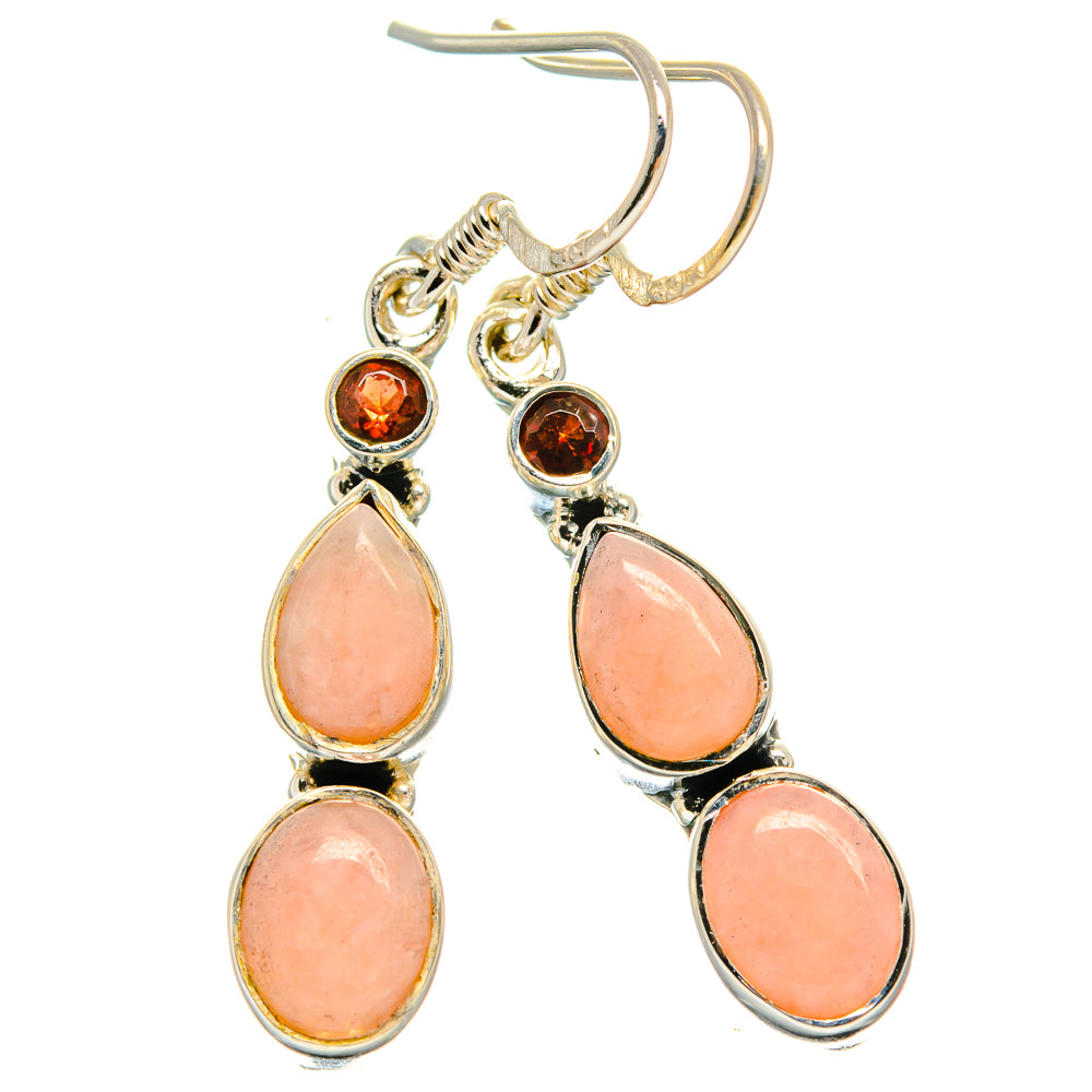 Pink Opal Earrings handcrafted by Anasilvercos - EARR425552 - Photo 2