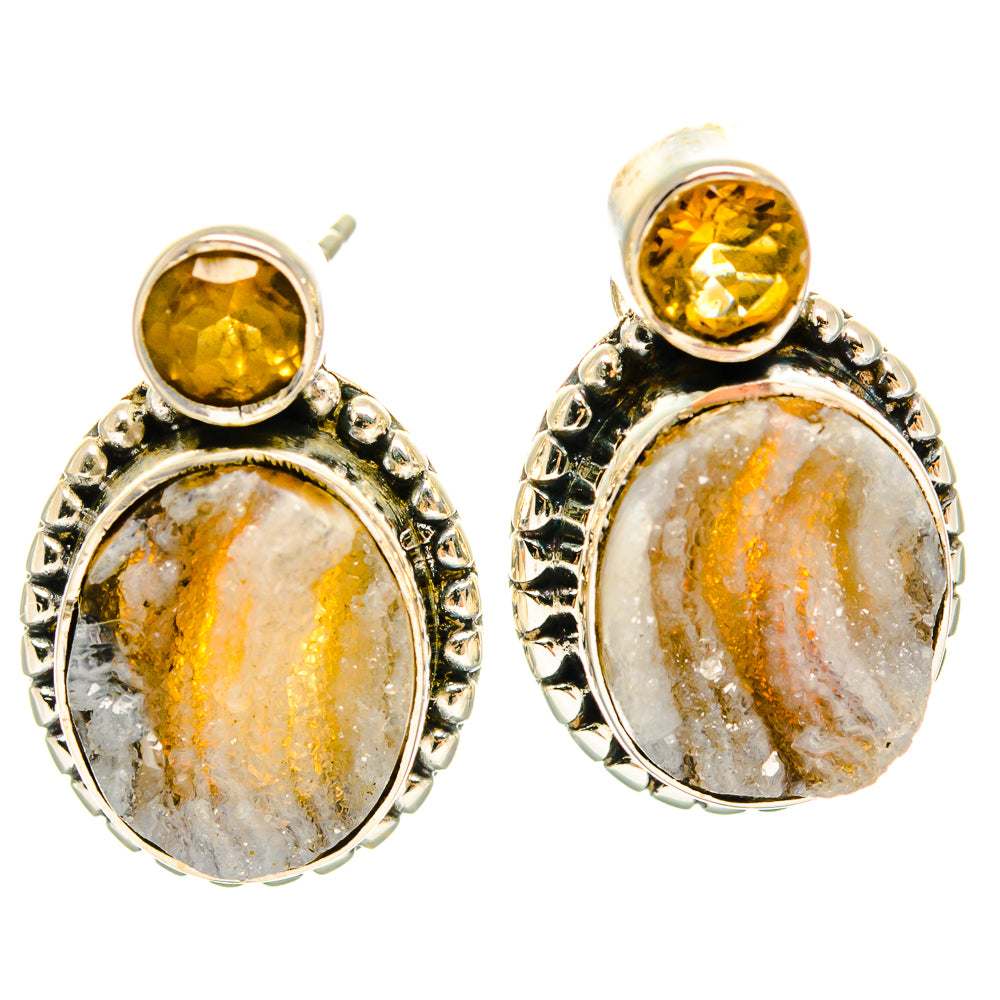 Desert Druzy Earrings handcrafted by Anasilvercos - EARR425554 - Photo 2
