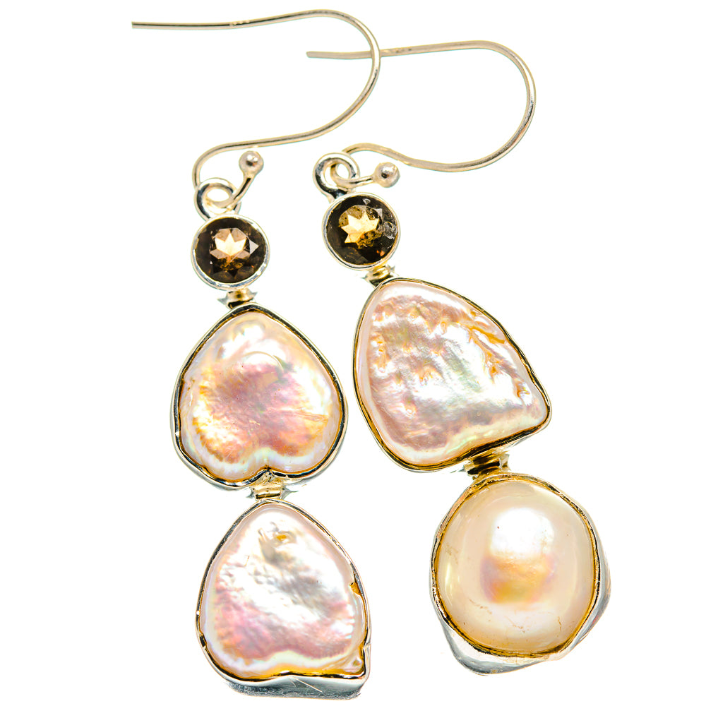 Mother Of Pearl Earrings handcrafted by Anasilvercos - EARR425557 - Photo 2