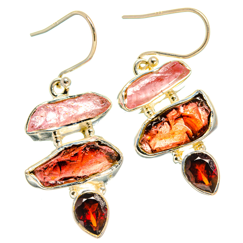 Garnet Earrings handcrafted by Anasilvercos - EARR425563 - Photo 2