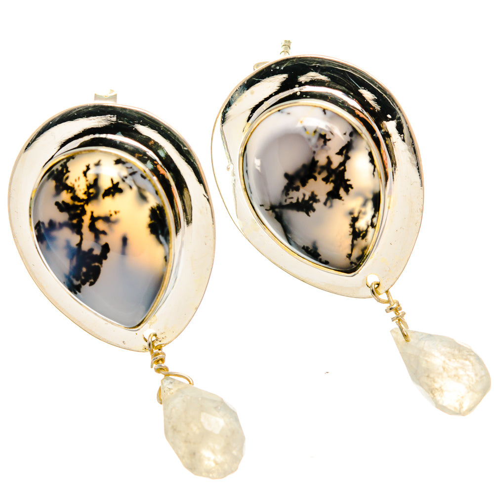 Dendritic Opal Earrings handcrafted by Anasilvercos - EARR425570 - Photo 2