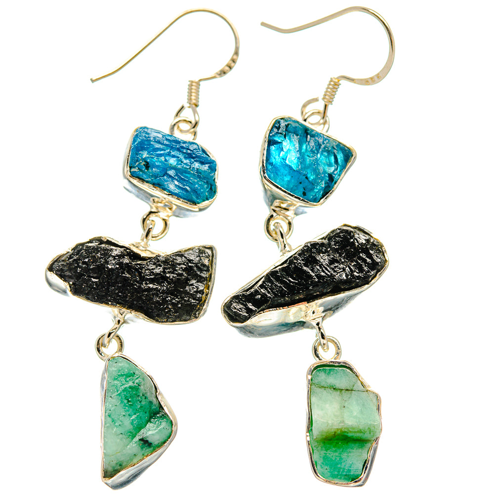 Tektite Earrings handcrafted by Anasilvercos - EARR425577 - Photo 2