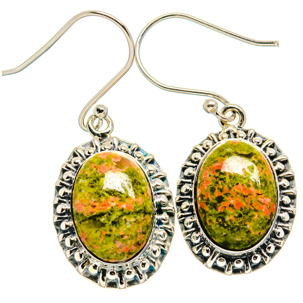 Unakite Earrings handcrafted by Anasilvercos - EARR425594 - Photo 2