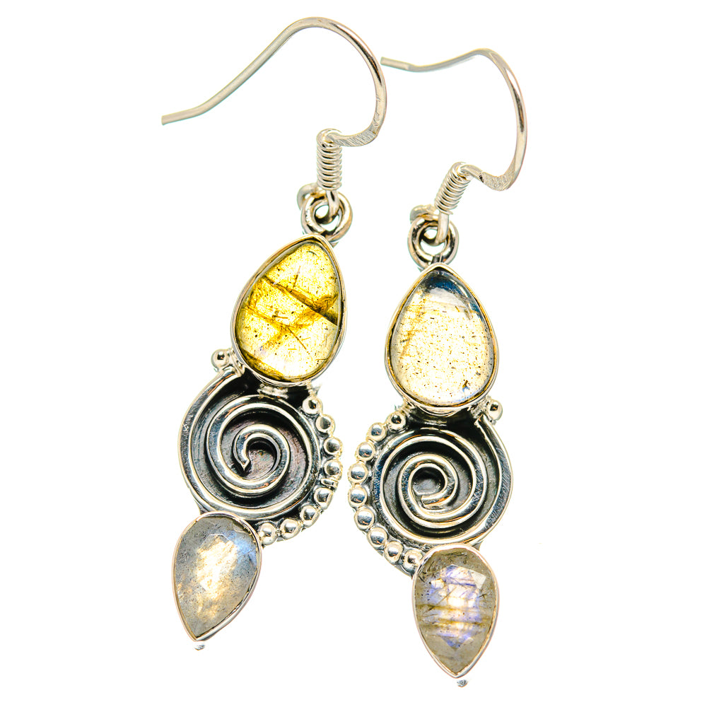 Labradorite Earrings handcrafted by Anasilvercos - EARR425596 - Photo 2