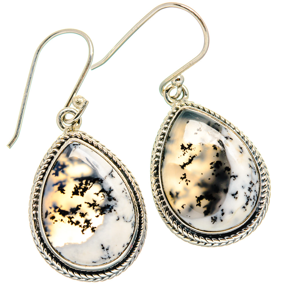Dendritic Opal Earrings handcrafted by Anasilvercos - EARR425598 - Photo 2