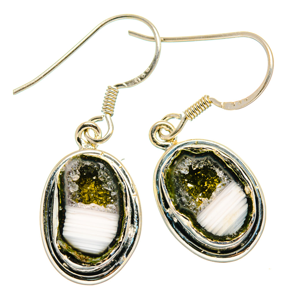 Coconut Geode Druzy Earrings handcrafted by Anasilvercos - EARR425600 - Photo 2