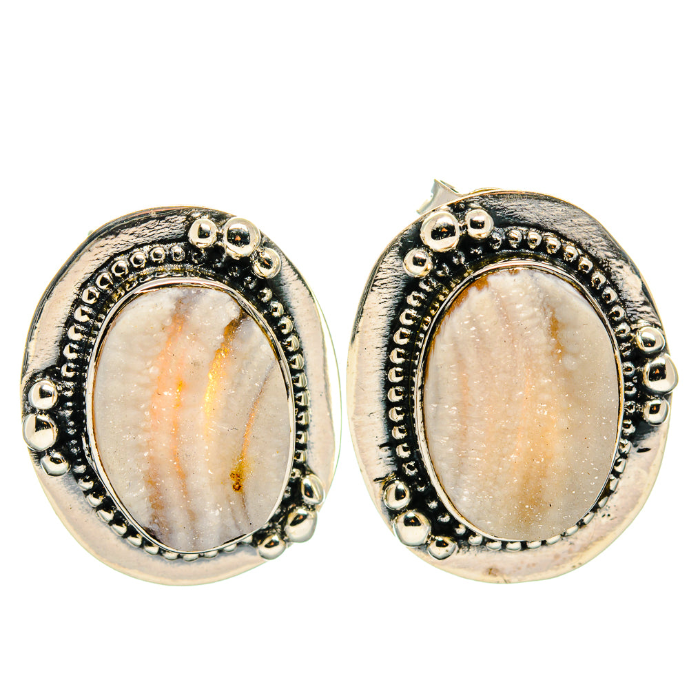 Desert Druzy Earrings handcrafted by Anasilvercos - EARR425609 - Photo 2