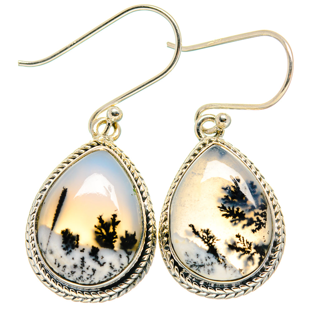 Dendritic Opal Earrings handcrafted by Anasilvercos - EARR425617 - Photo 2