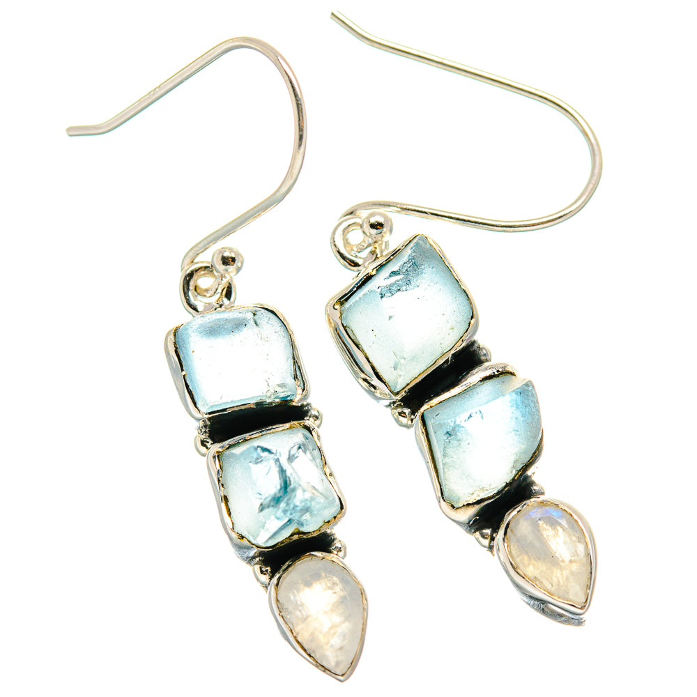 Aquamarine Earrings handcrafted by Anasilvercos - EARR425624 - Photo 2