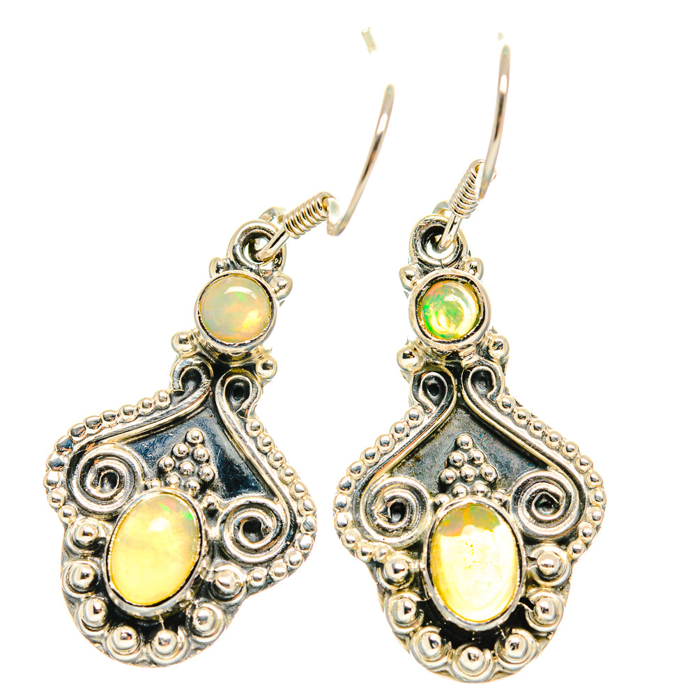 Ethiopian Opal Earrings handcrafted by Anasilvercos - EARR425625 - Photo 2