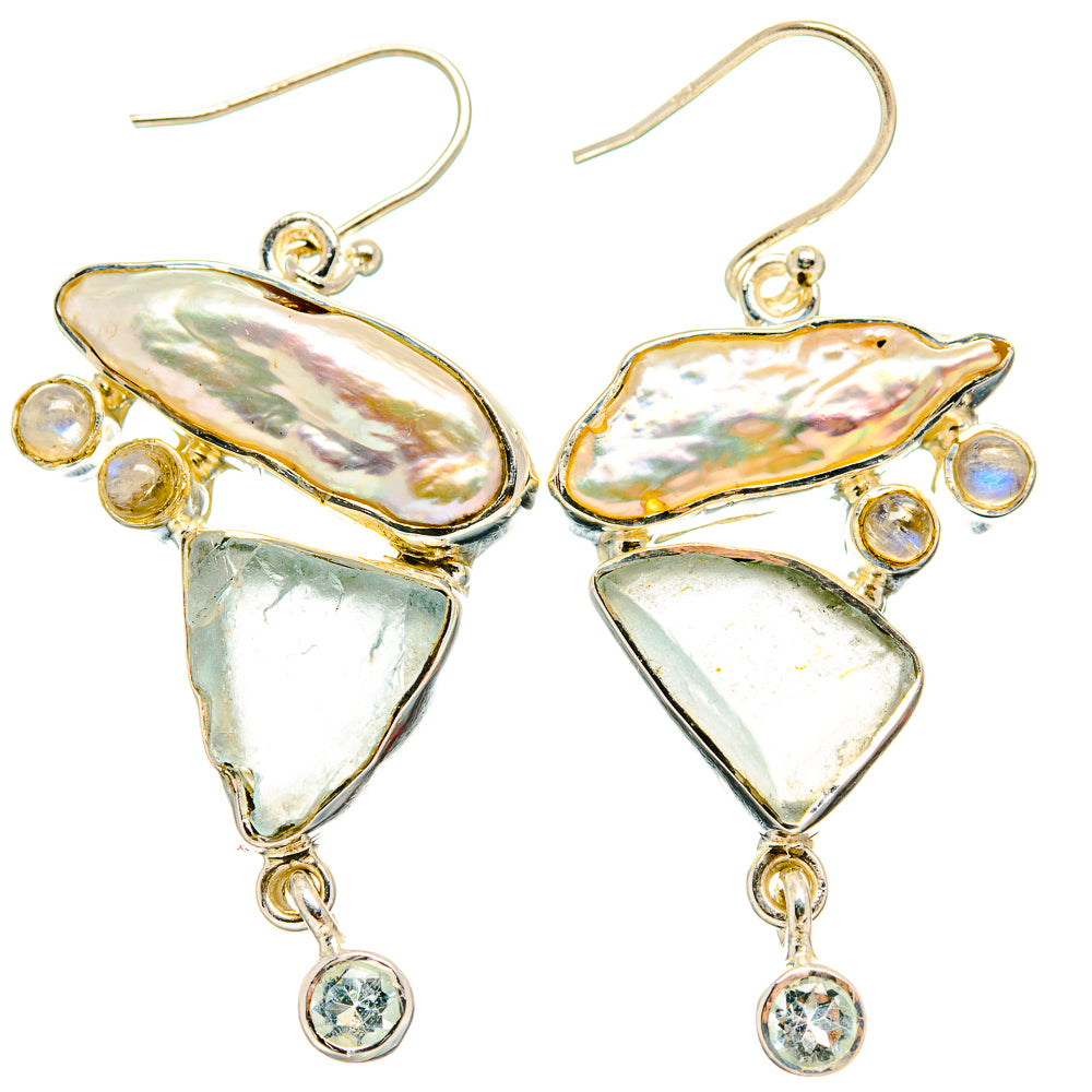Mother Of Pearl Earrings handcrafted by Anasilvercos - EARR425628 - Photo 2