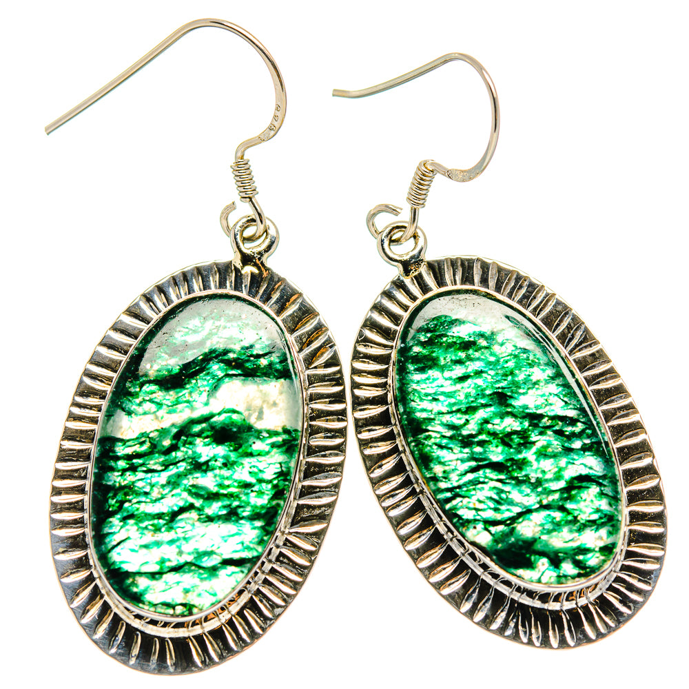 Green Aventurine Earrings handcrafted by Anasilvercos - EARR425629 - Photo 2