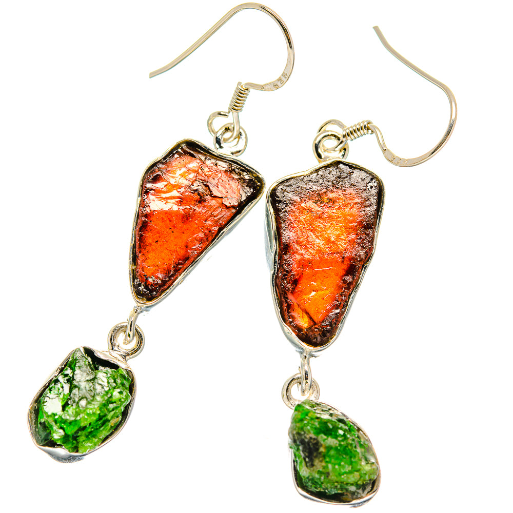 Garnet Earrings handcrafted by Anasilvercos - EARR425632 - Photo 2