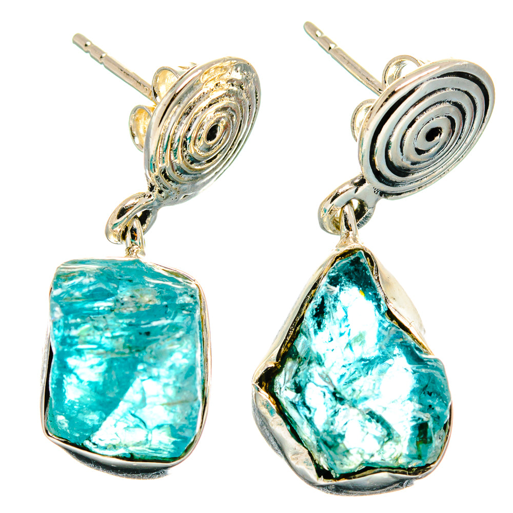 Apatite Earrings handcrafted by Anasilvercos - EARR425640 - Photo 2