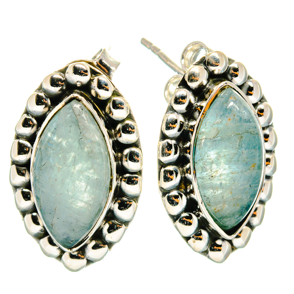 Aquamarine Earrings handcrafted by Anasilvercos - EARR425664 - Photo 2