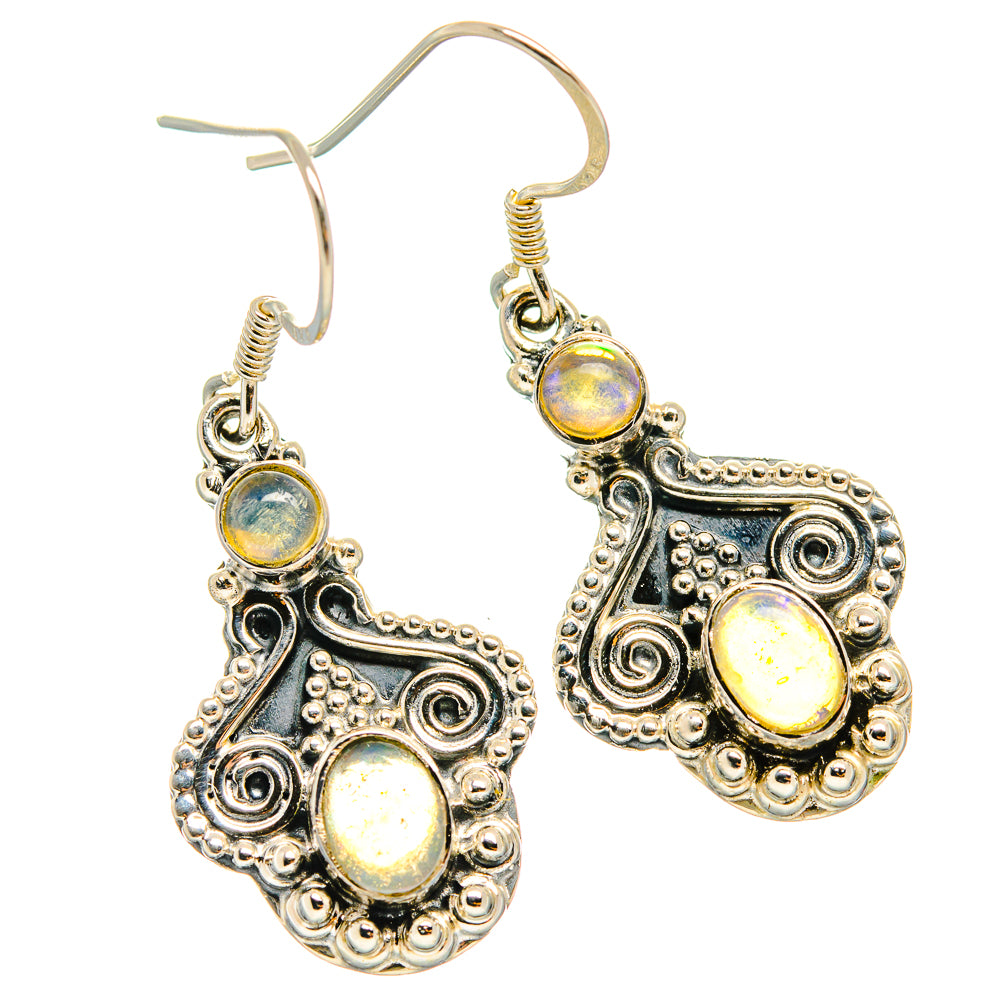 Ethiopian Opal Earrings handcrafted by Anasilvercos - EARR425673 - Photo 2