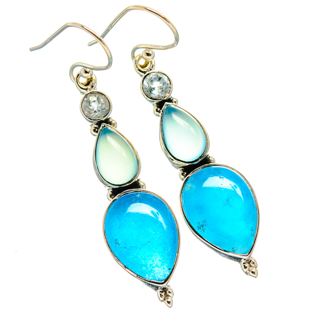 Apatite Earrings handcrafted by Anasilvercos - EARR425682 - Photo 2