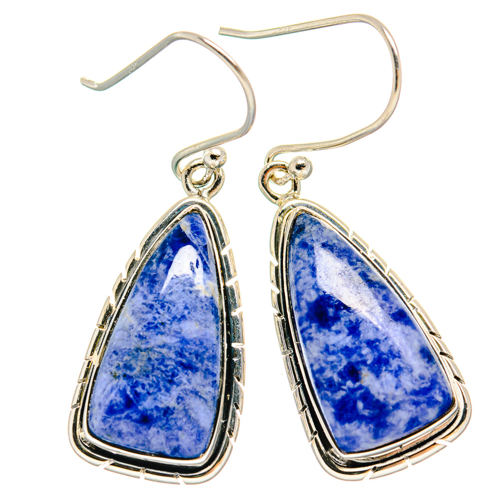 Sodalite Earrings handcrafted by Anasilvercos - EARR425688 - Photo 2