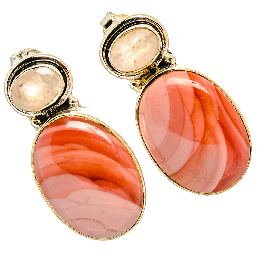Mookaite Earrings handcrafted by Anasilvercos - EARR425693 - Photo 2
