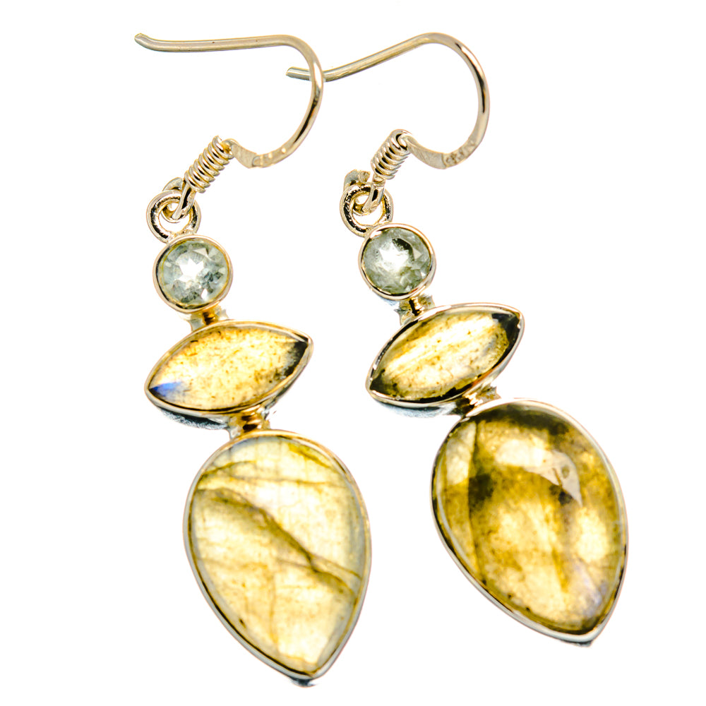 Labradorite Earrings handcrafted by Anasilvercos - EARR425695 - Photo 2
