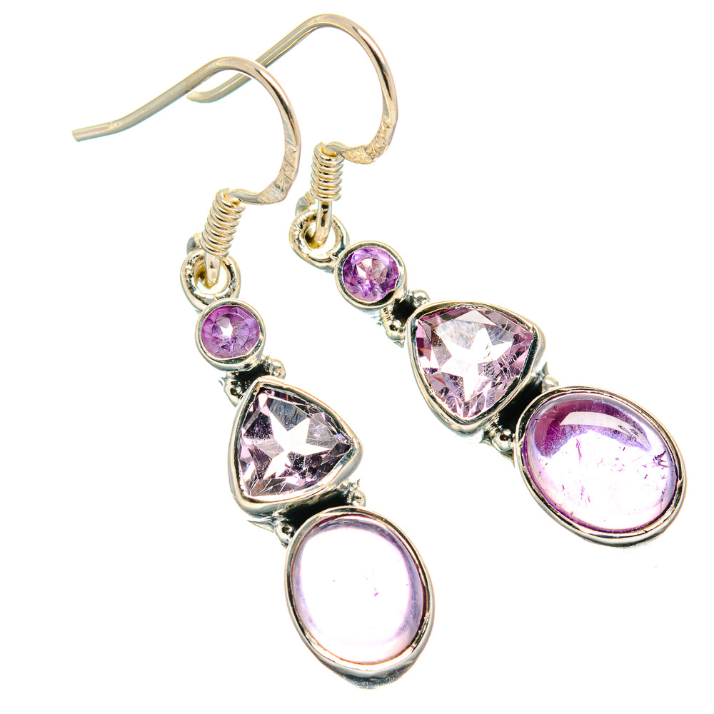 Amethyst Earrings handcrafted by Anasilvercos - EARR425697 - Photo 2