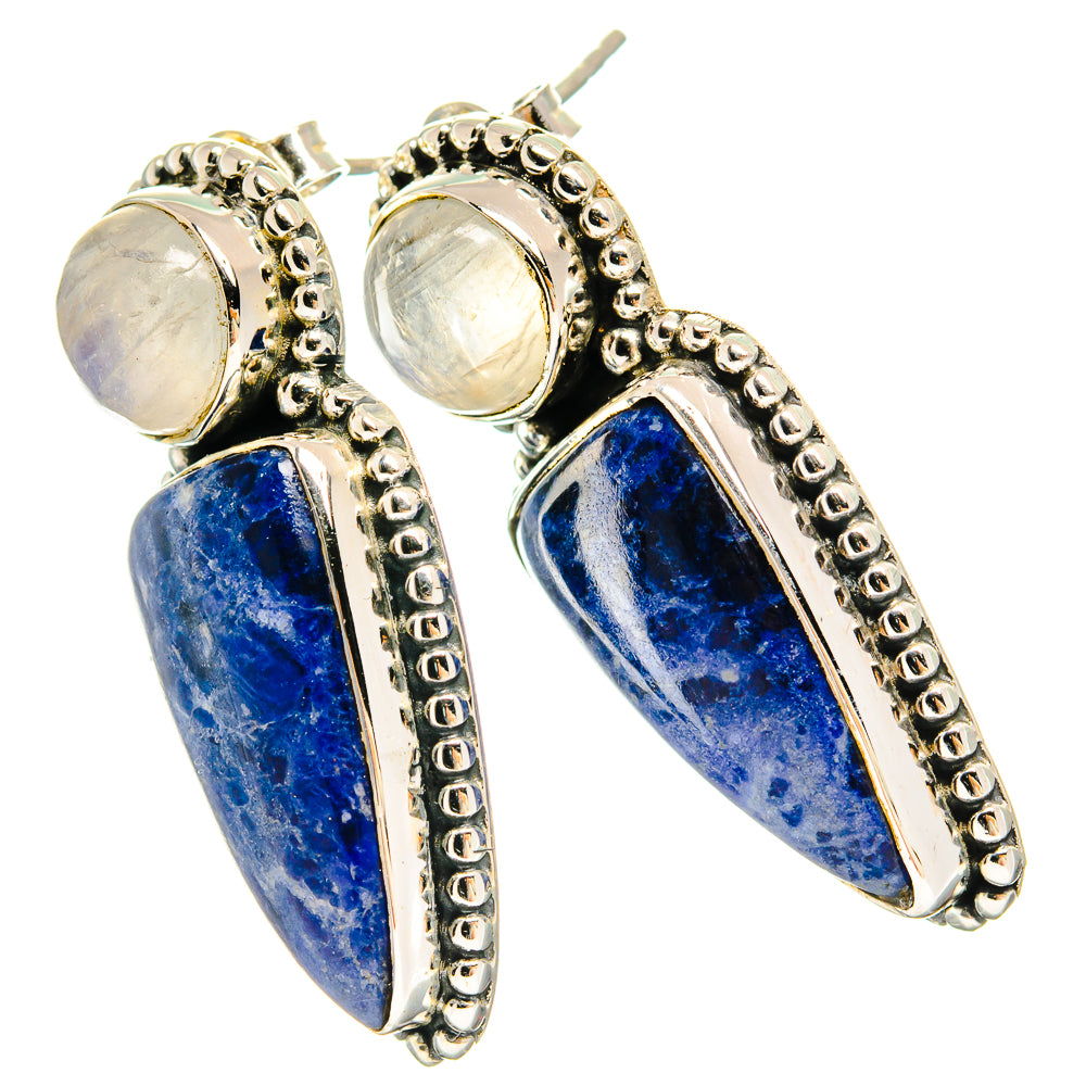Sodalite Earrings handcrafted by Anasilvercos - EARR425706 - Photo 2