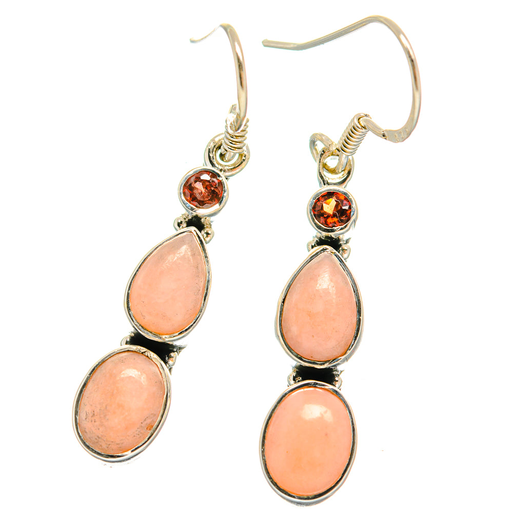 Pink Opal Earrings handcrafted by Anasilvercos - EARR425725 - Photo 2