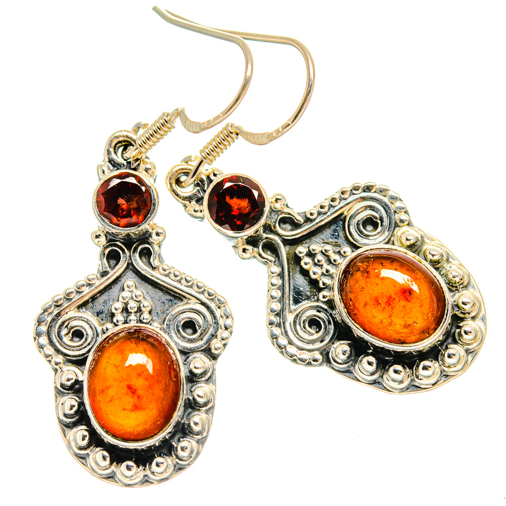 Garnet Earrings handcrafted by Anasilvercos - EARR425727 - Photo 2