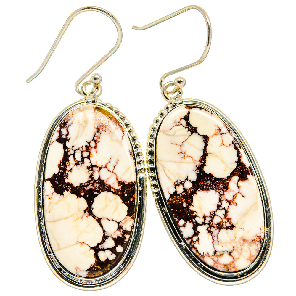 Wild Horse Jasper Earrings handcrafted by Anasilvercos - EARR425730 - Photo 2