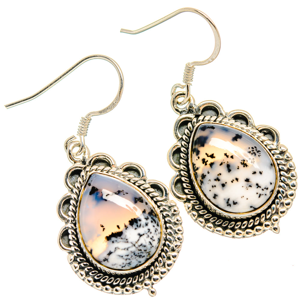 Dendritic Opal Earrings handcrafted by Anasilvercos - EARR425731 - Photo 2