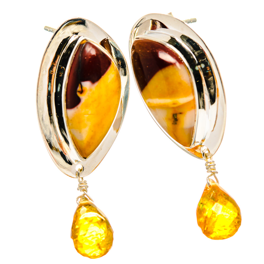 Mookaite Earrings handcrafted by Anasilvercos - EARR425734 - Photo 2