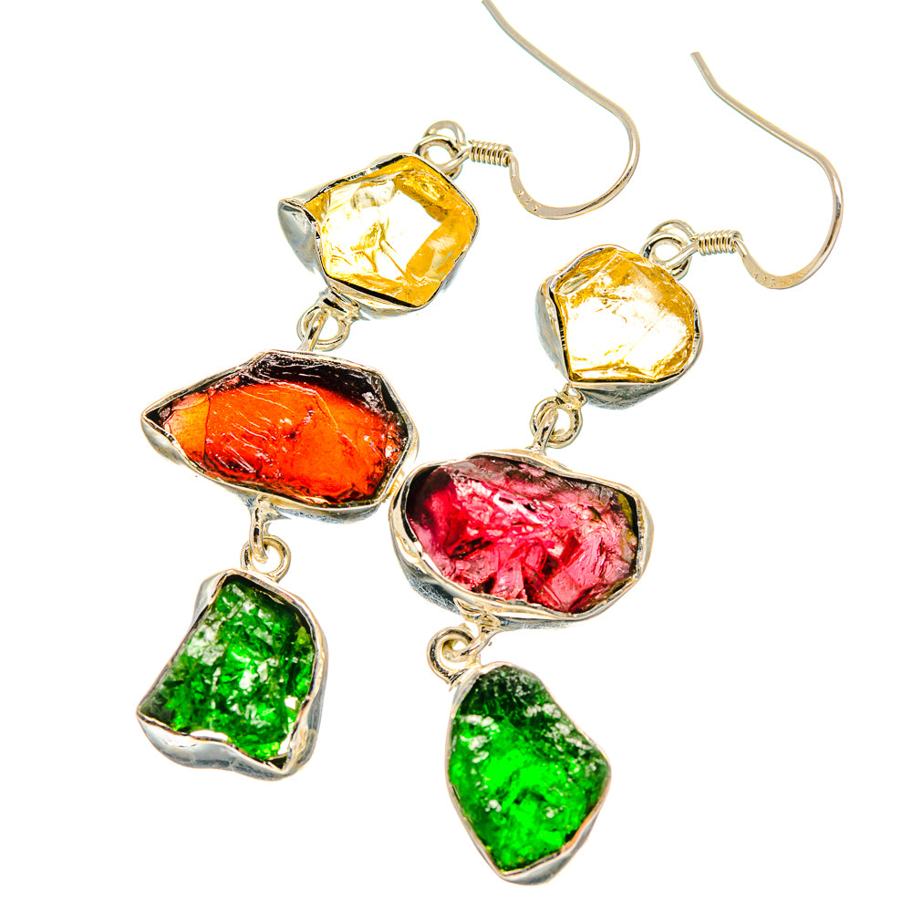 Garnet Earrings handcrafted by Anasilvercos - EARR425735 - Photo 2