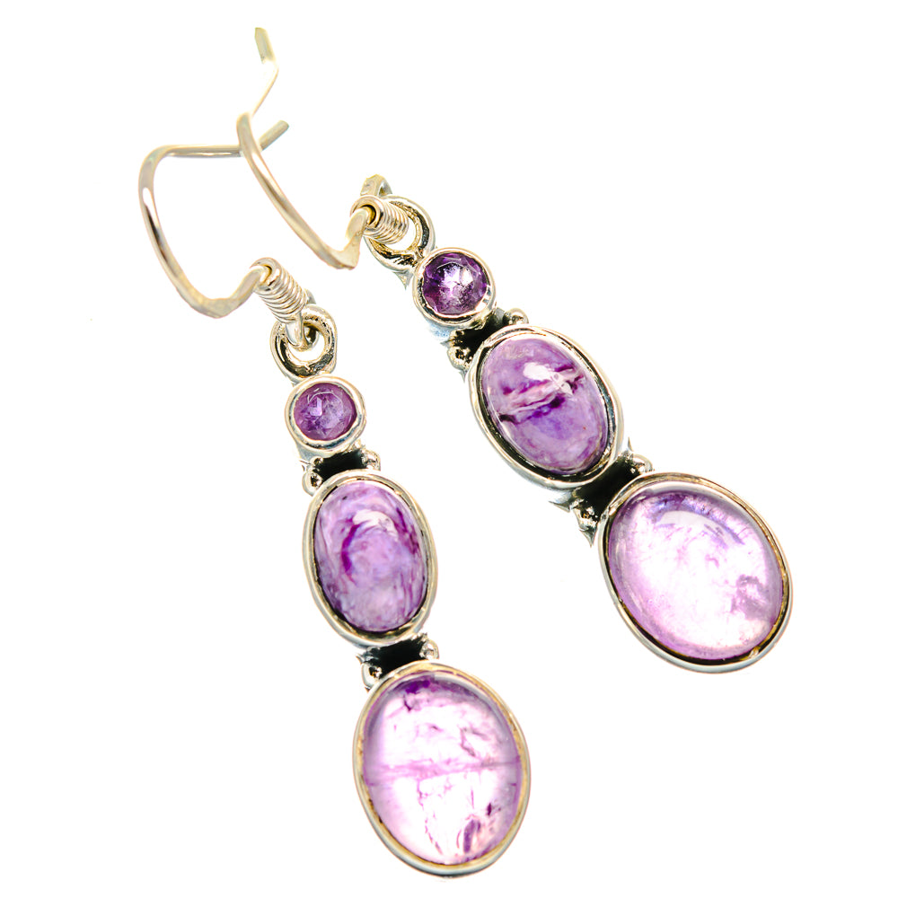 Amethyst Earrings handcrafted by Anasilvercos - EARR425745 - Photo 2