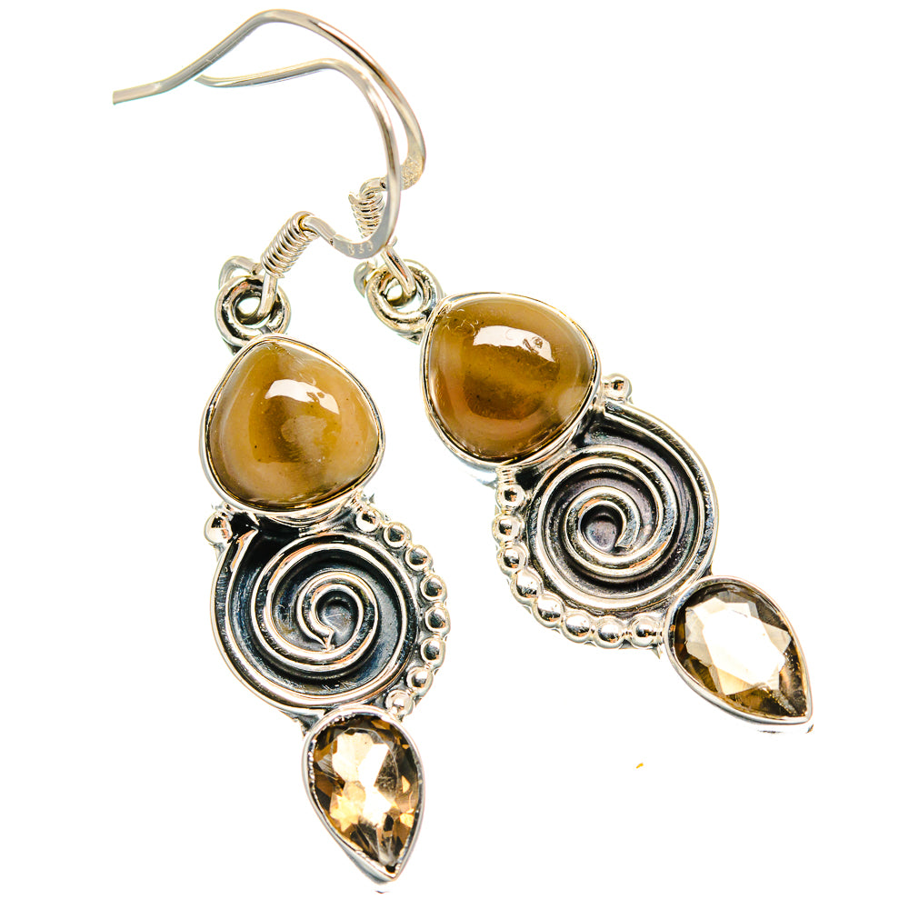 Imperial Jasper Earrings handcrafted by Anasilvercos - EARR425749 - Photo 2