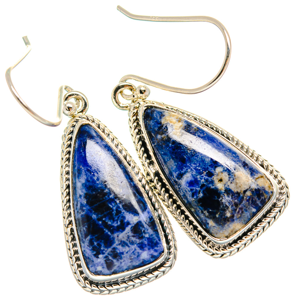 Sodalite Earrings handcrafted by Anasilvercos - EARR425756 - Photo 2
