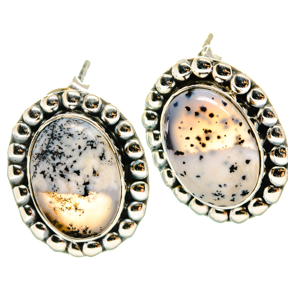 Dendritic Opal Earrings handcrafted by Anasilvercos - EARR425791 - Photo 2