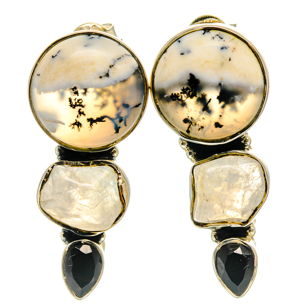 Dendritic Opal Earrings handcrafted by Anasilvercos - EARR425801 - Photo 2